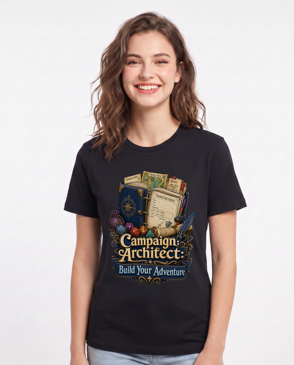 Campaign Architect: Build Your Adventure Women's Black T-Shirt product image 2