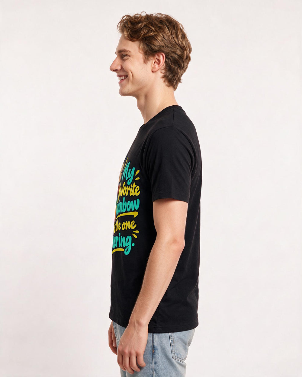 Pride Black T-Shirt for Men – Everyday Expression Graphic Tee product image 2