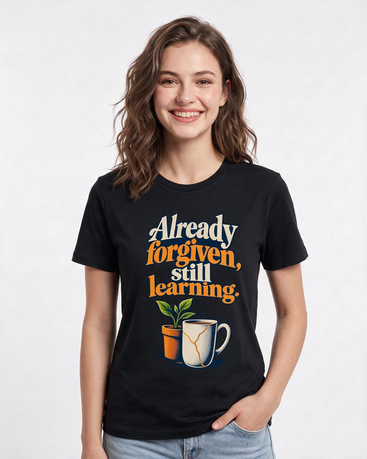 Christian Faith Black T-Shirt for Women – Everyday Expression Graphic Tee product image 1