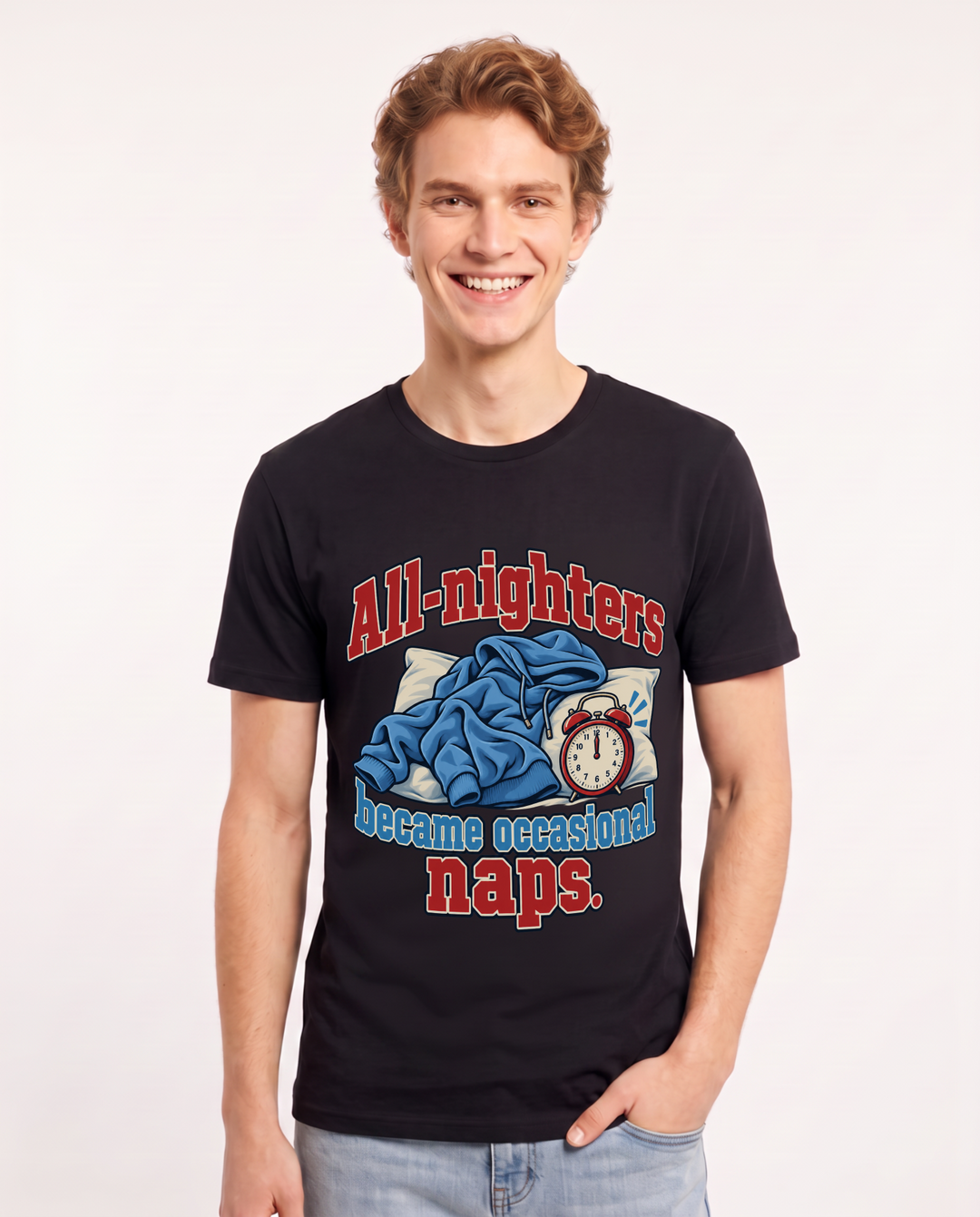 Graduation Black T-Shirt for Men – Everyday Expression Graphic Tee product image 3