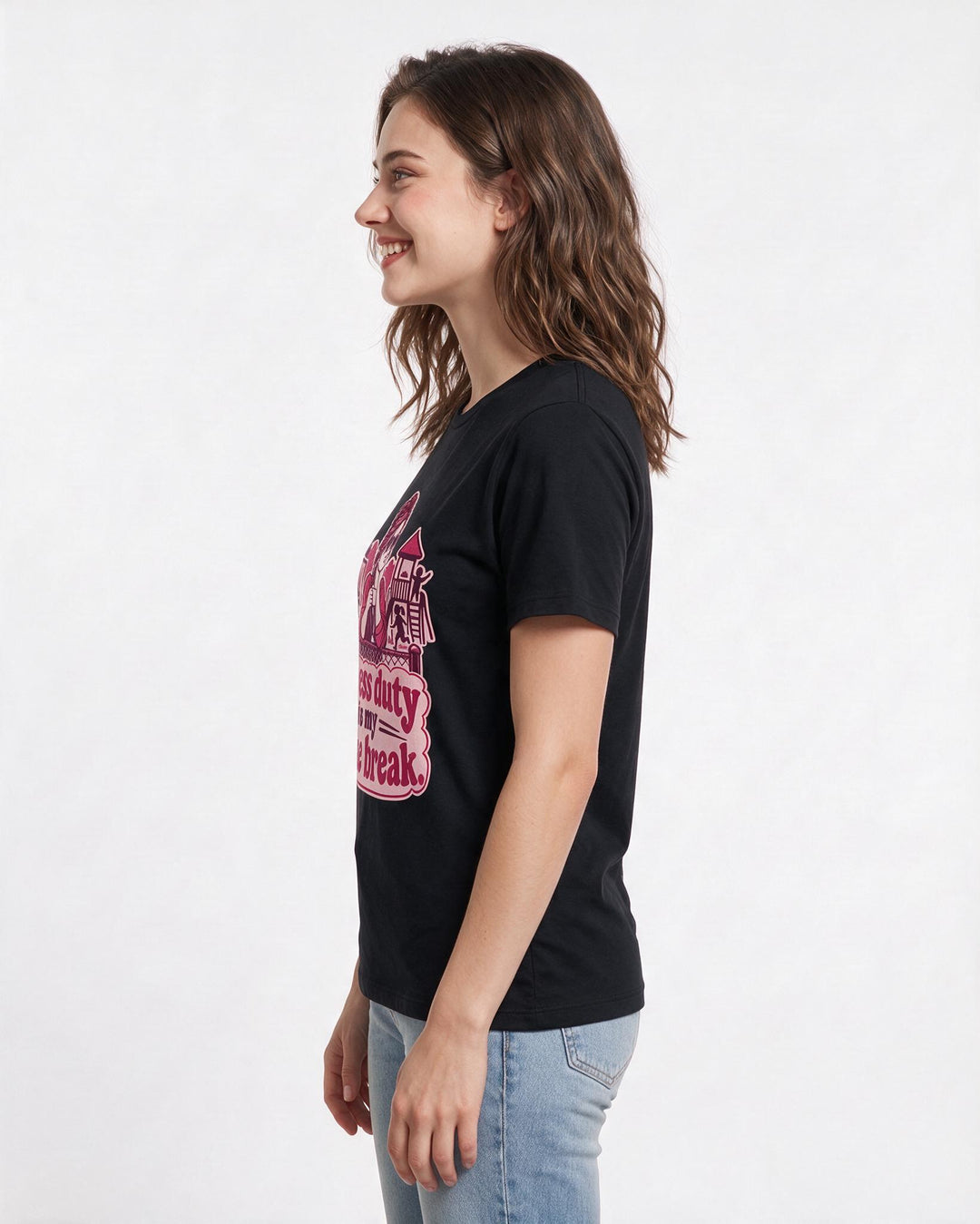 Teacher Black T-Shirt for Women – Everyday Expression Graphic Tee product image 2