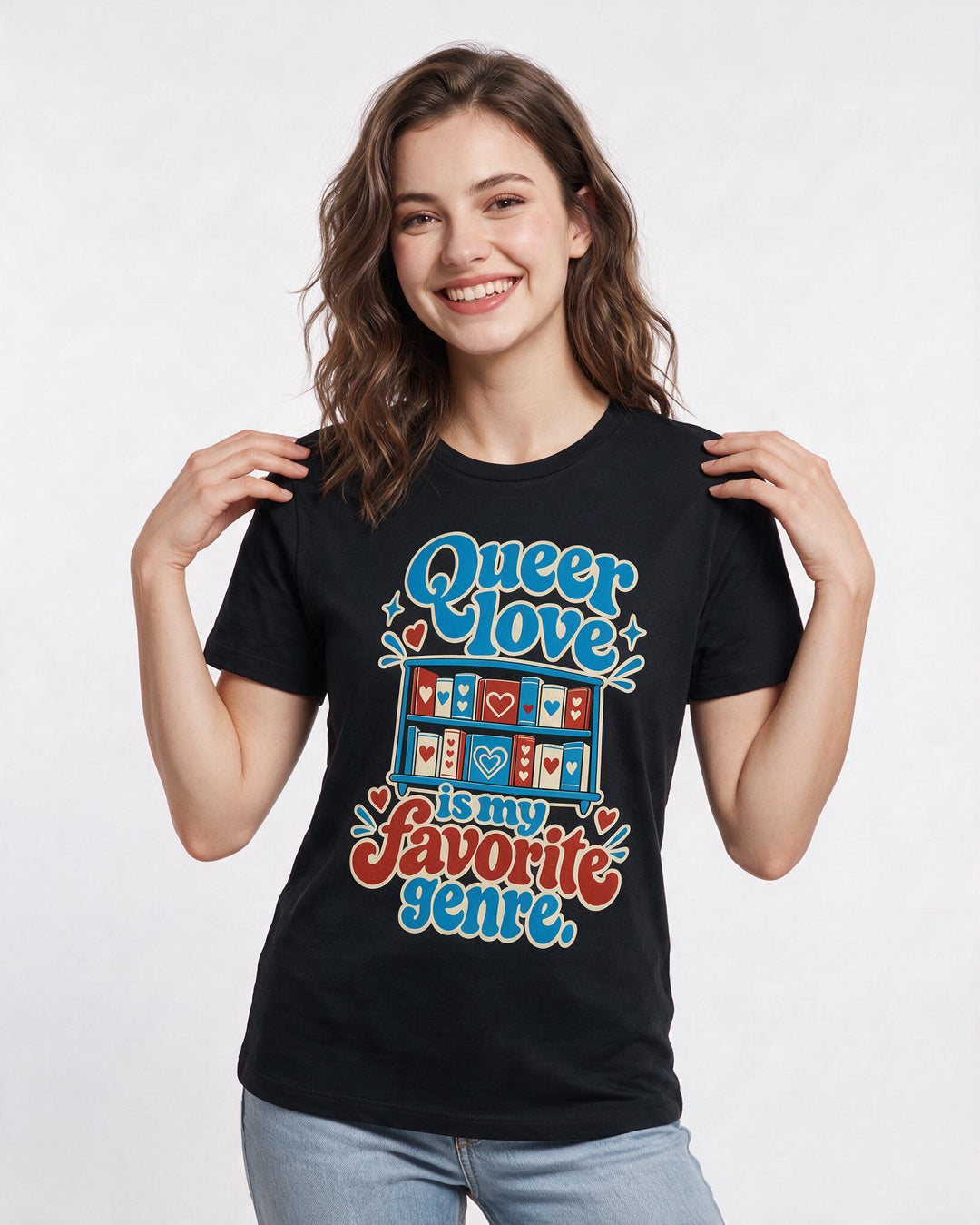 Pride Black T-Shirt for Women – Everyday Expression Graphic Tee product image 1