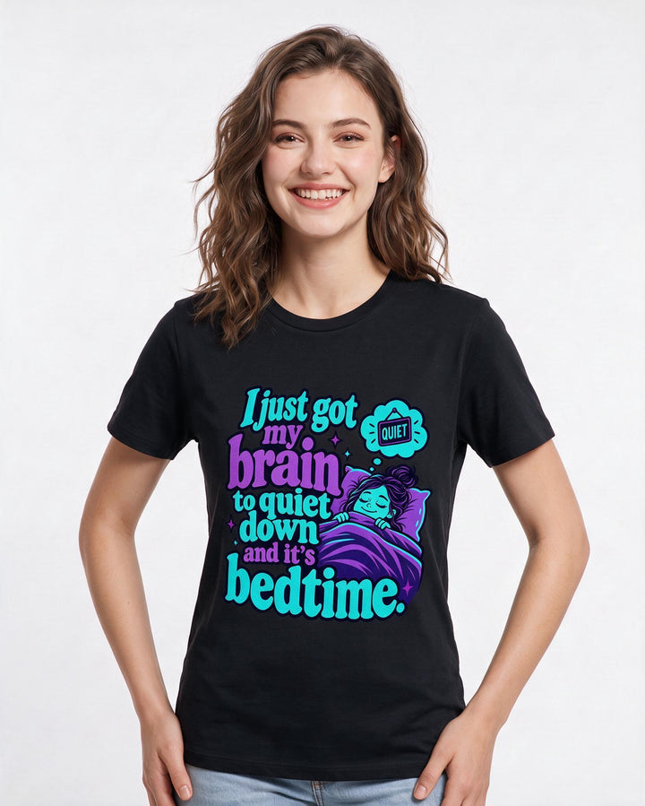 Meme Black T-Shirt for Women – Everyday Expression Graphic Tee product image 1