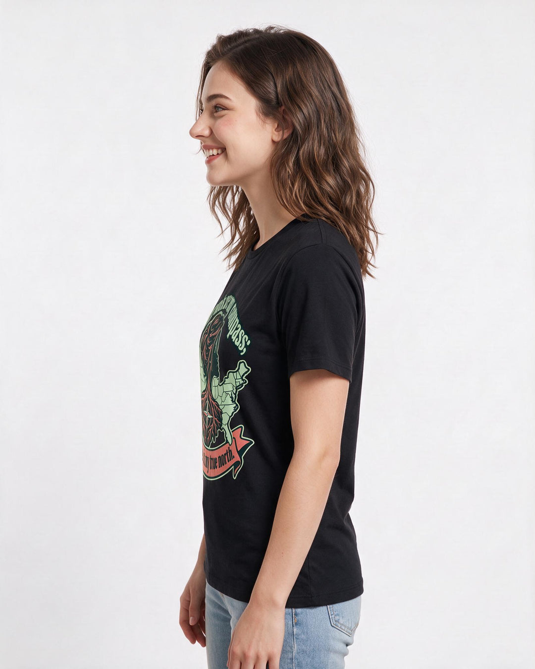Patriotic Black T-Shirt for Women – Everyday Expression Graphic Tee product image 2