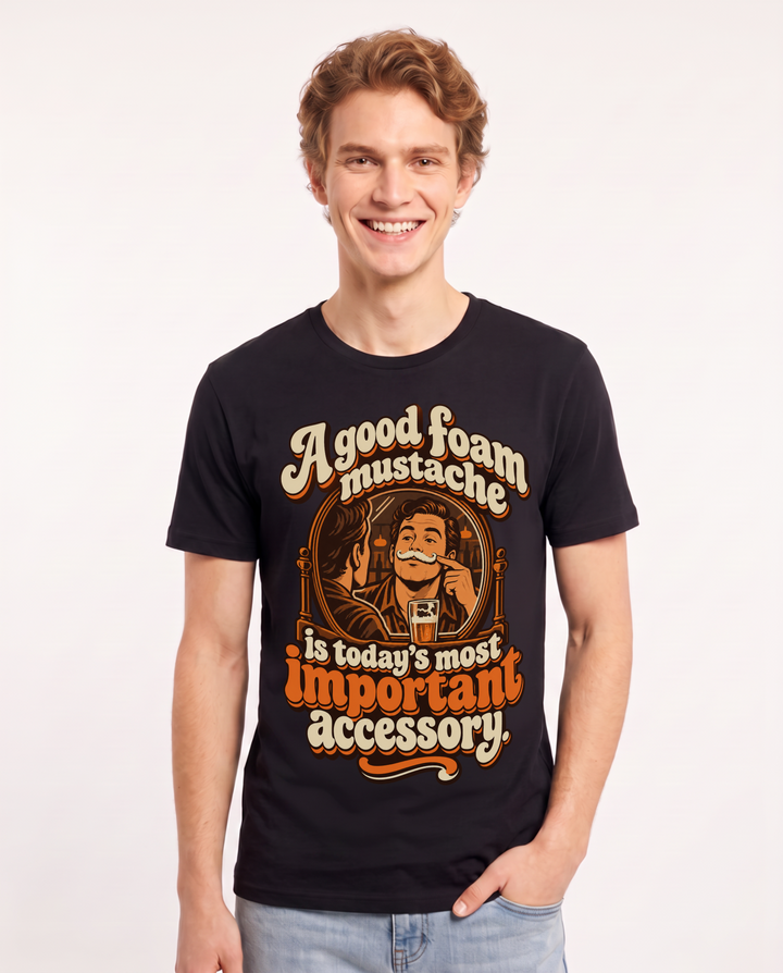 Beer Black T-Shirt for Men – Everyday Expression Graphic Tee product image 3