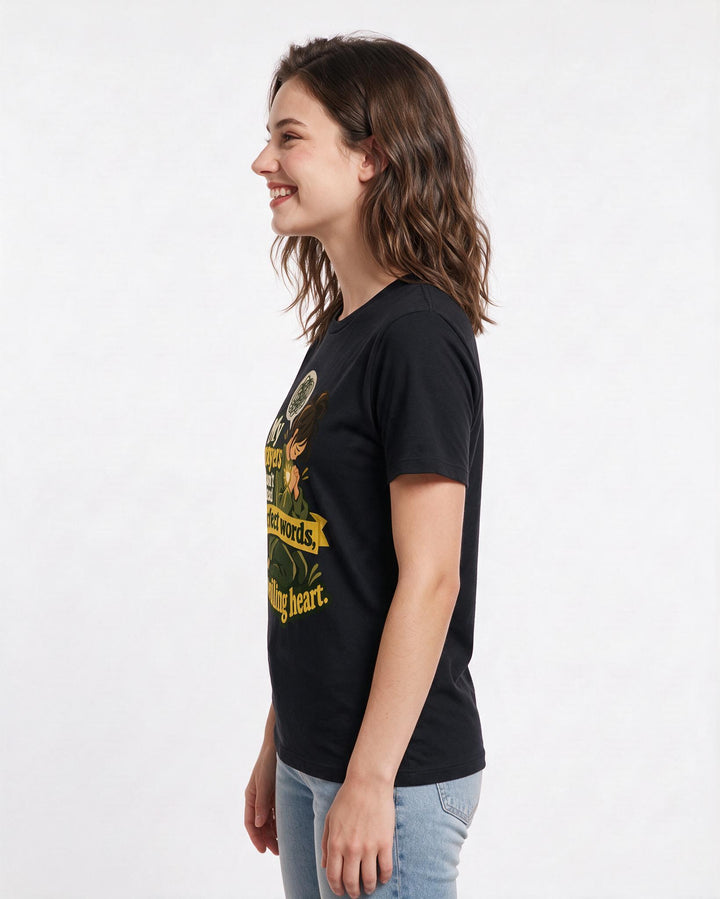 Christian Faith Black T-Shirt for Women – Everyday Expression Graphic Tee product image 2