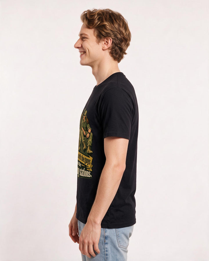 Veteran Black T-Shirt for Men – Everyday Expression Graphic Tee product image 2