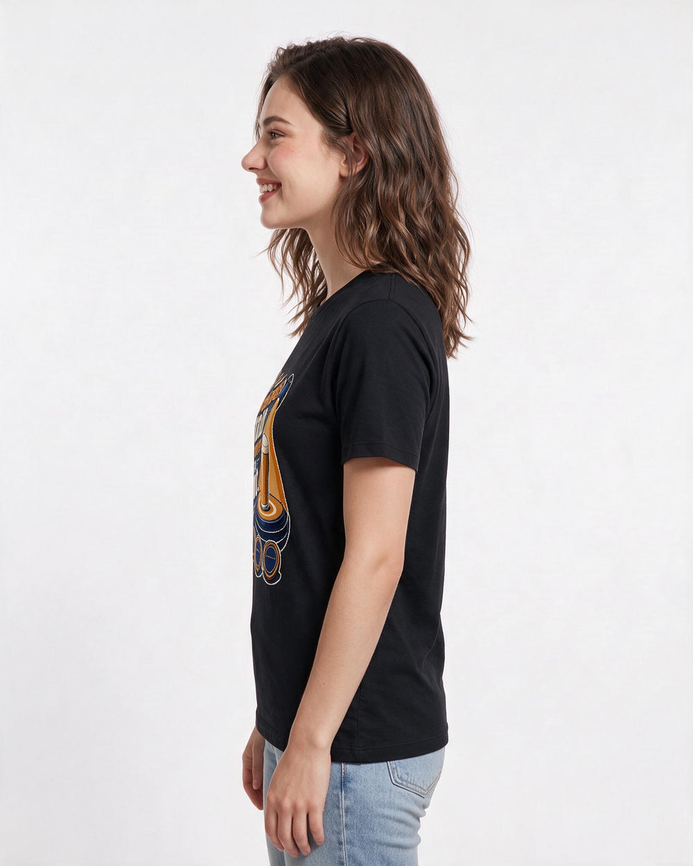 Beer Women's Black T-Shirt – My weekend’s main character is a pint. product image 2