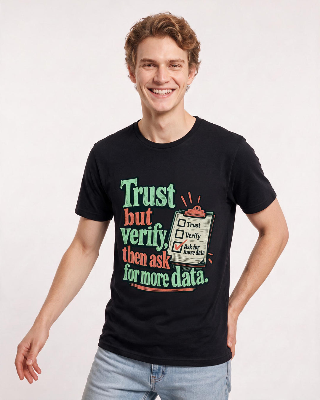 Political Statement Black T-Shirt for Men – Everyday Expression Graphic Tee product image 1