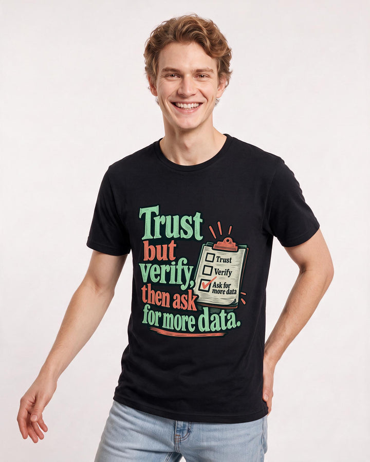 Political Statement Black T-Shirt for Men – Everyday Expression Graphic Tee product image 1