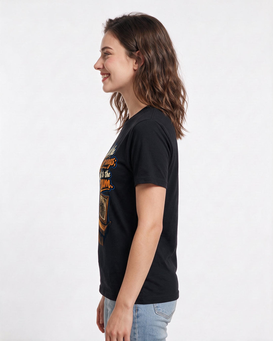 Veteran Black T-Shirt for Women – Everyday Expression Graphic Tee product image 2