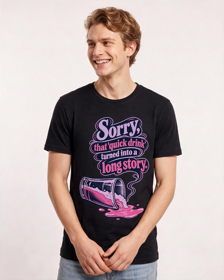 Beer Black T-Shirt for Men – Everyday Expression Graphic Tee product image 1