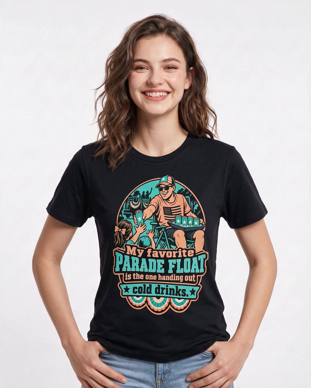 Patriotic Black T-Shirt for Women – Everyday Expression Graphic Tee product image 1