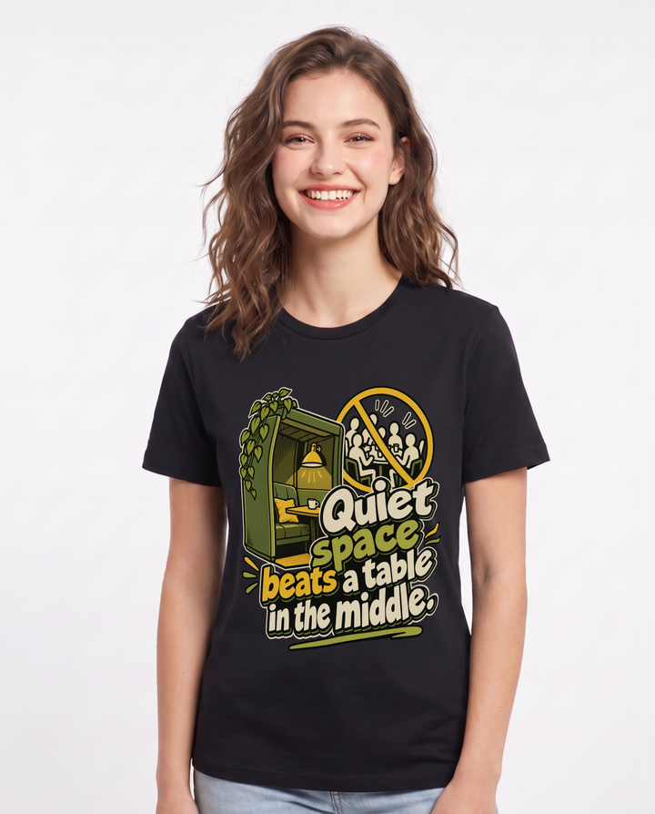 Neurodiversity Black T-Shirt for Women – Everyday Expression Graphic Tee product image 3