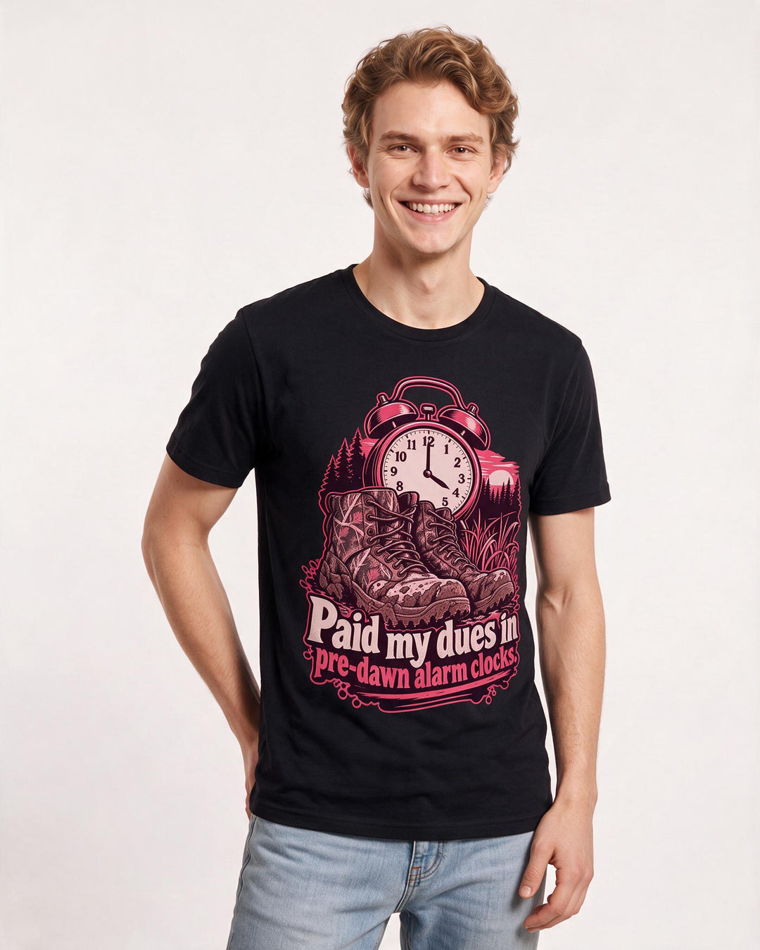 Hunting Black T-Shirt for Men – Everyday Expression Graphic Tee product image 1