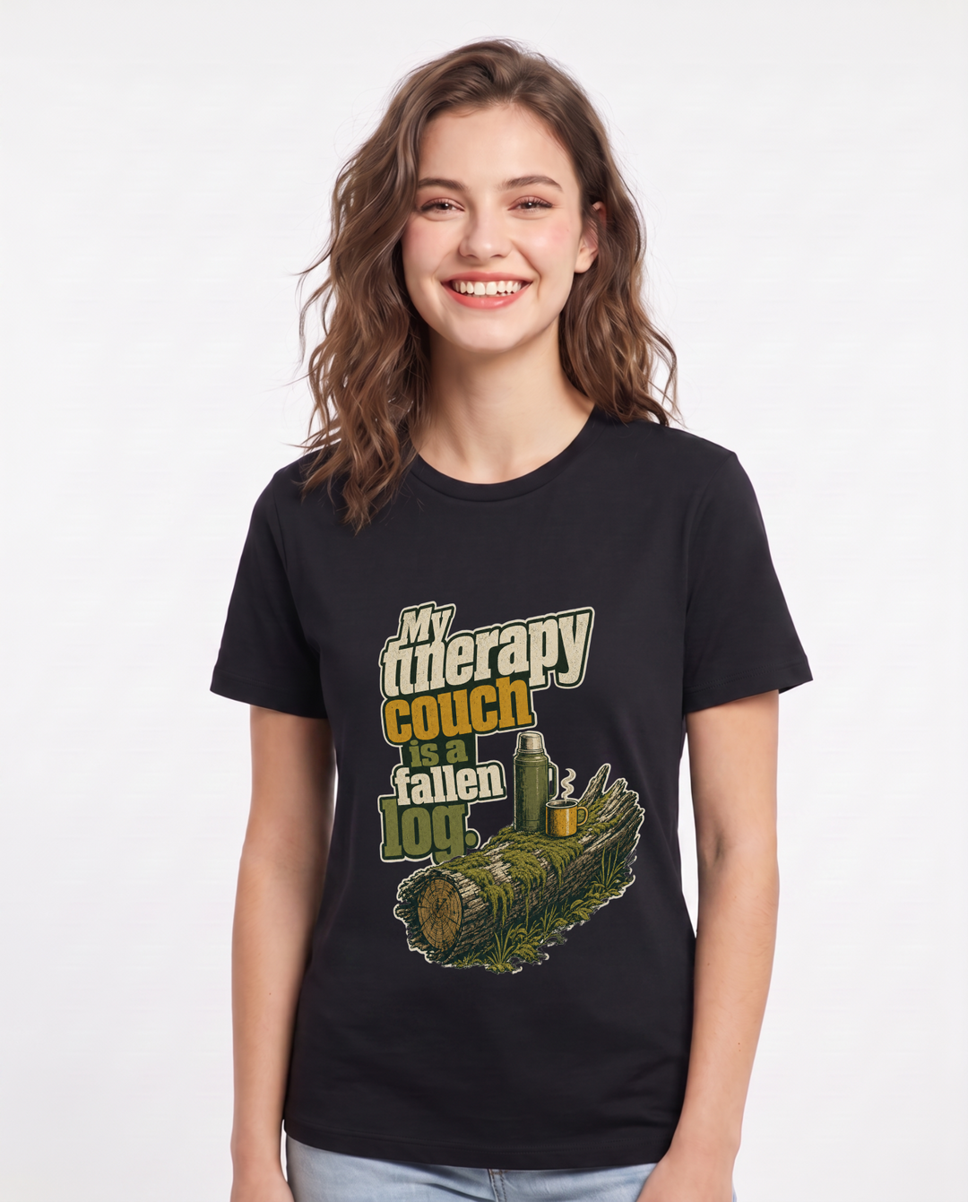 Hunting Black T-Shirt for Women – Everyday Expression Graphic Tee product image 1