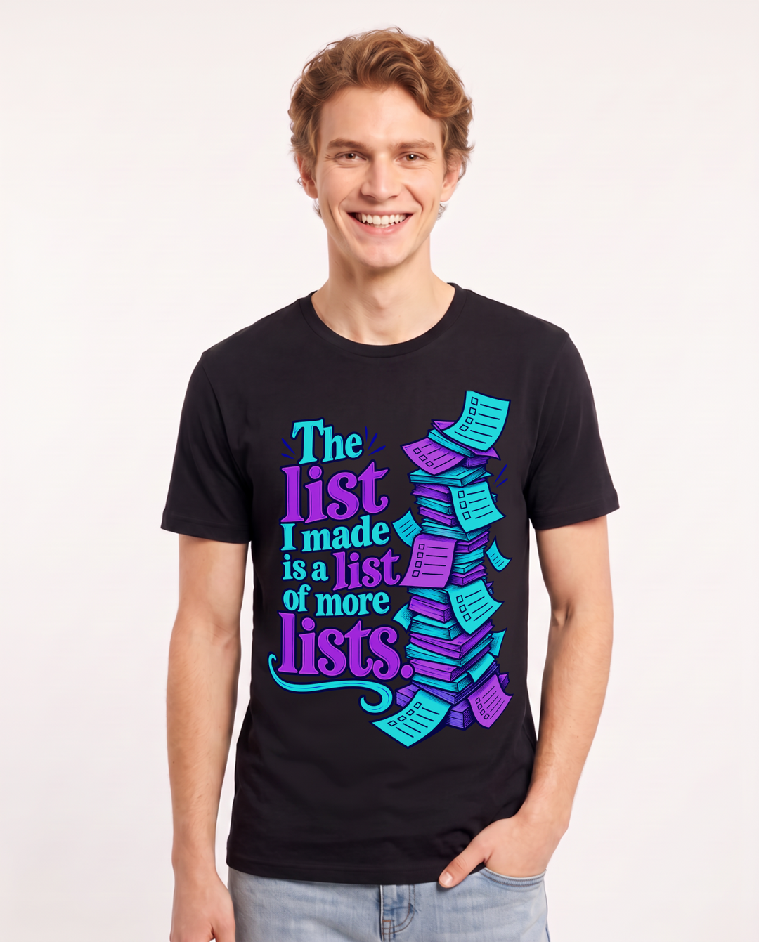 Meme Black T-Shirt for Men – Everyday Expression Graphic Tee product image 3