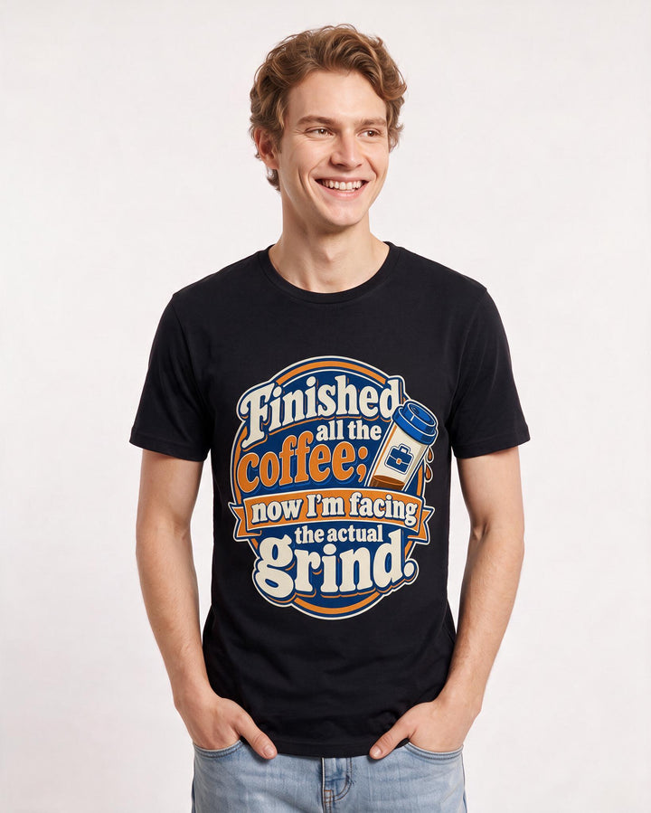 Graduation Black T-Shirt for Men – Everyday Expression Graphic Tee product image 1