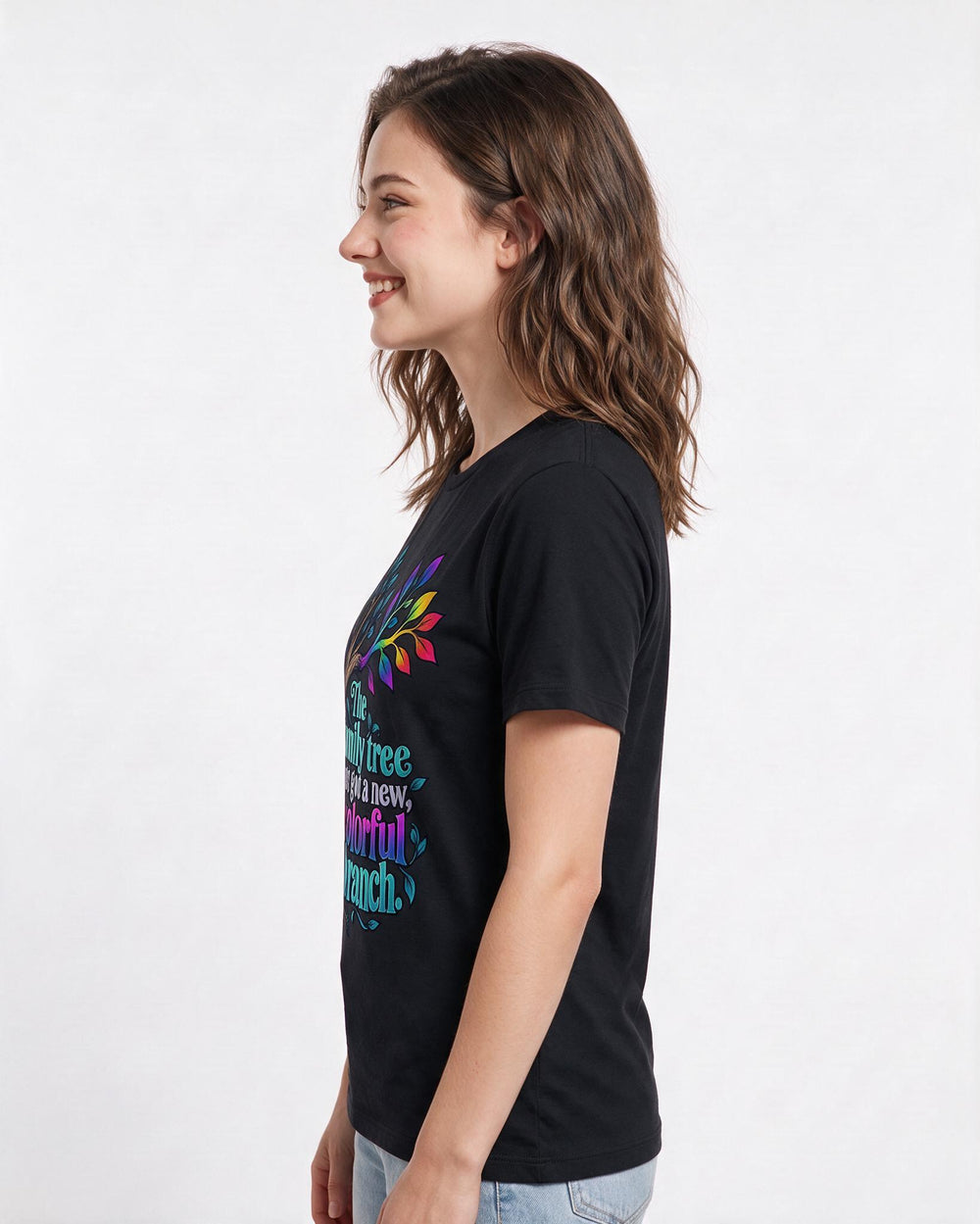 Pride Black T-Shirt for Women – Everyday Expression Graphic Tee product image 2