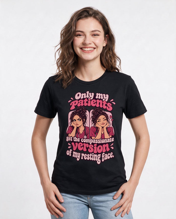 Nurse Black T-Shirt for Women – Nursing Life Graphic Tee product image 1