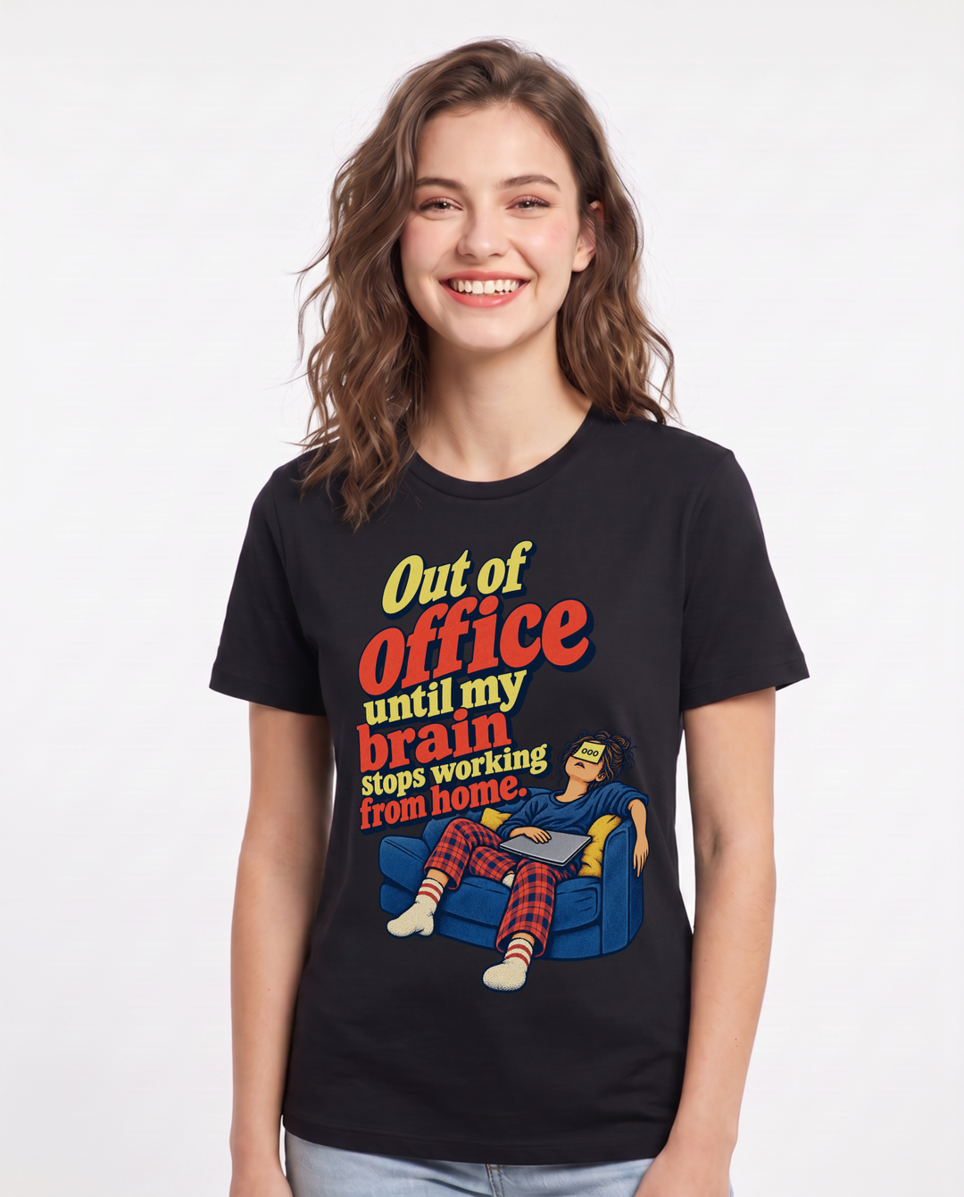 Meme Black T-Shirt for Women – Everyday Expression Graphic Tee product image 3