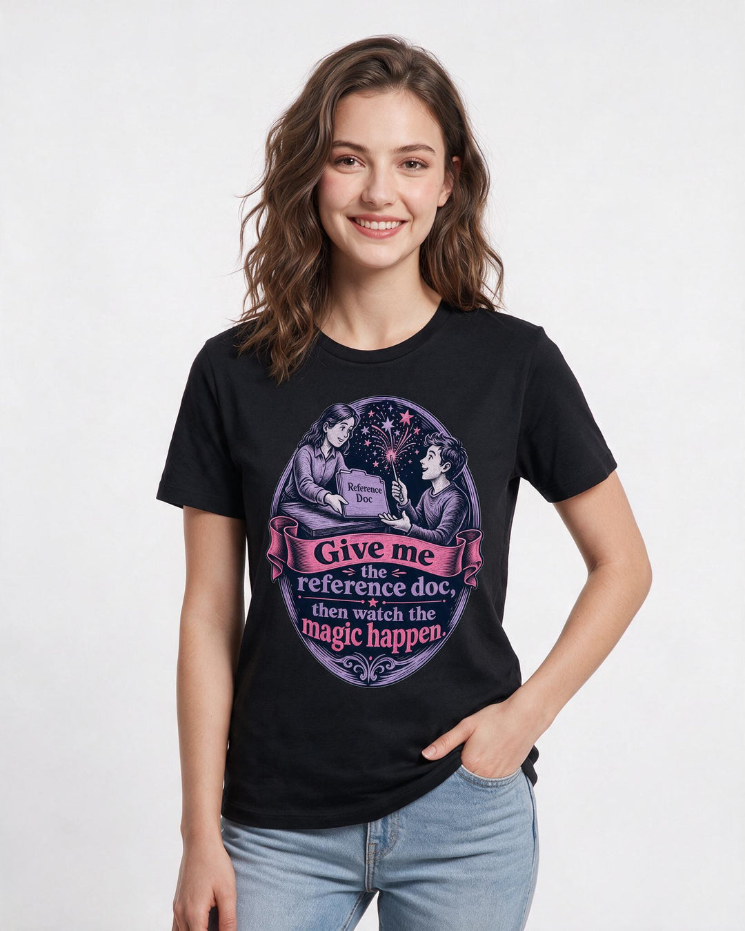 Neurodiversity Black T-Shirt for Women – Everyday Expression Graphic Tee product image 1
