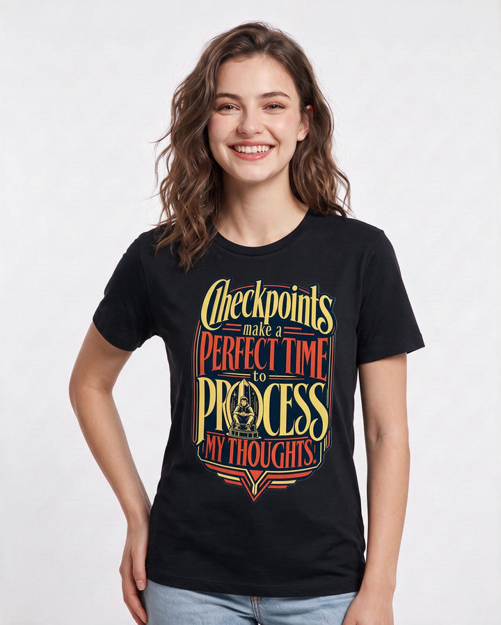 Gaming Black T-Shirt for Women – Game Night Graphic Tee product image 1