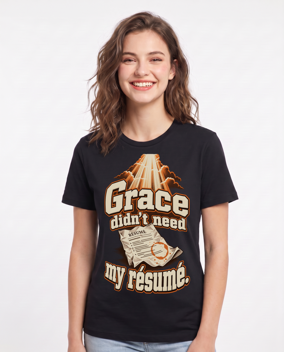 Christian Faith Black T-Shirt for Women – Everyday Expression Graphic Tee product image 3