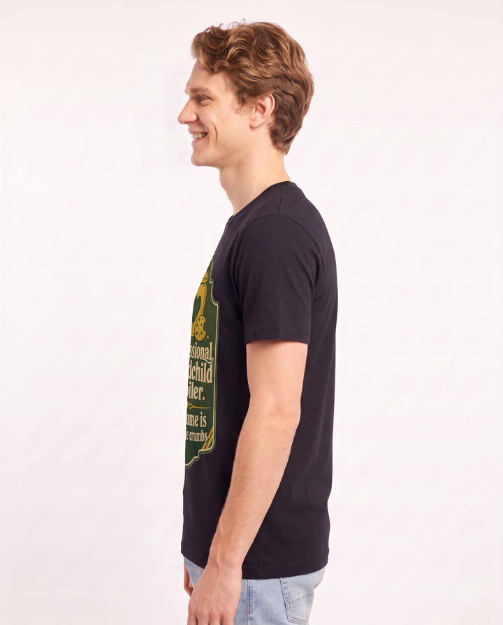 Graphic Men's Black T-Shirt - Professional grandchild spoiler. My product image 2