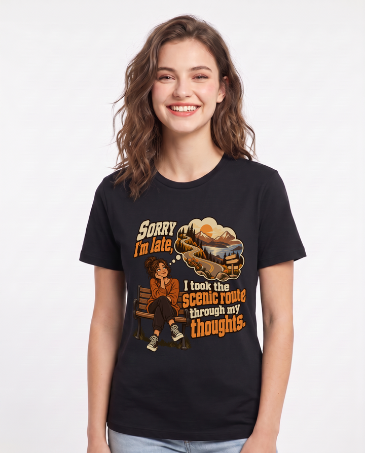 Neurodiversity Black T-Shirt for Women – Everyday Expression Graphic Tee product image 3