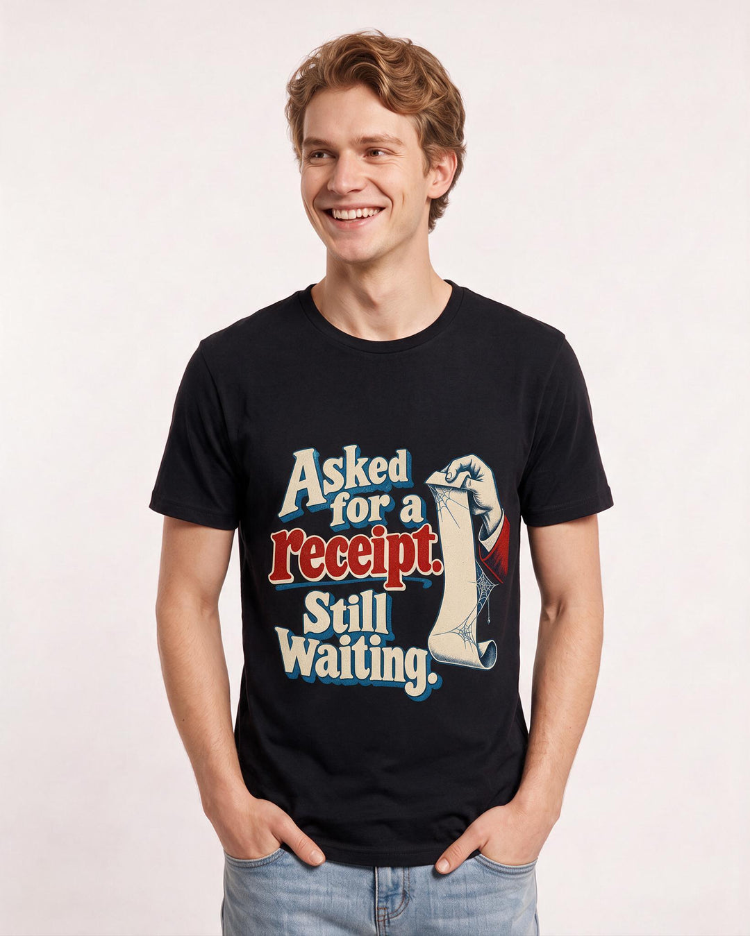 Political Statement Black T-Shirt for Men – Everyday Expression Graphic Tee product image 1