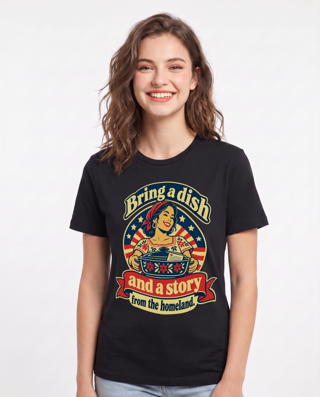 Patriotic Black T-Shirt for Women – Everyday Expression Graphic Tee product image 3