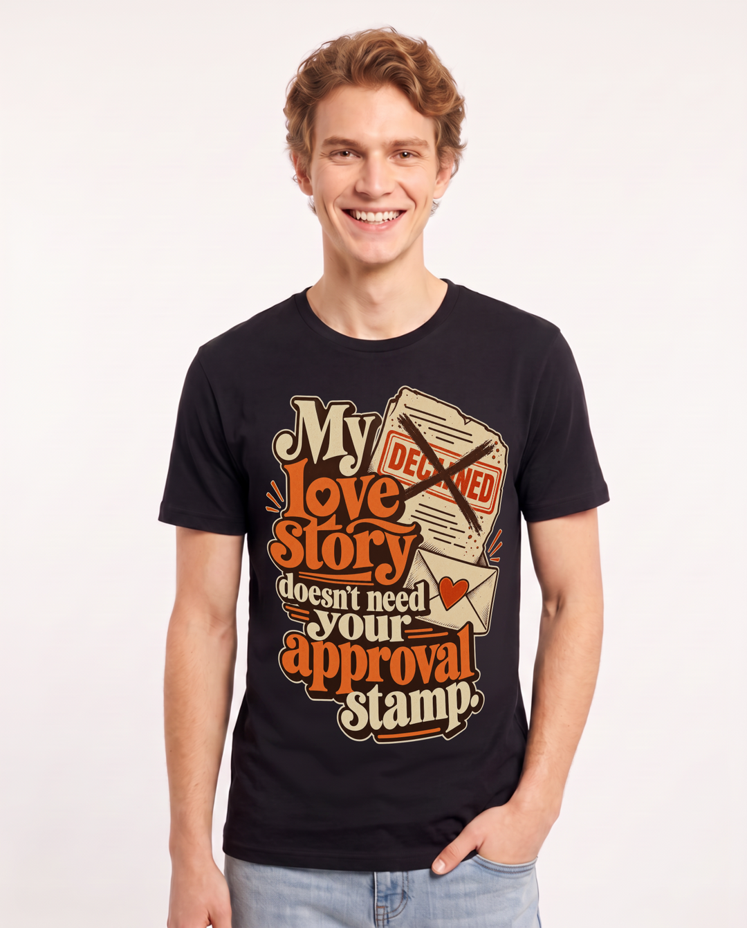 Pride Black T-Shirt for Men – Everyday Expression Graphic Tee product image 3