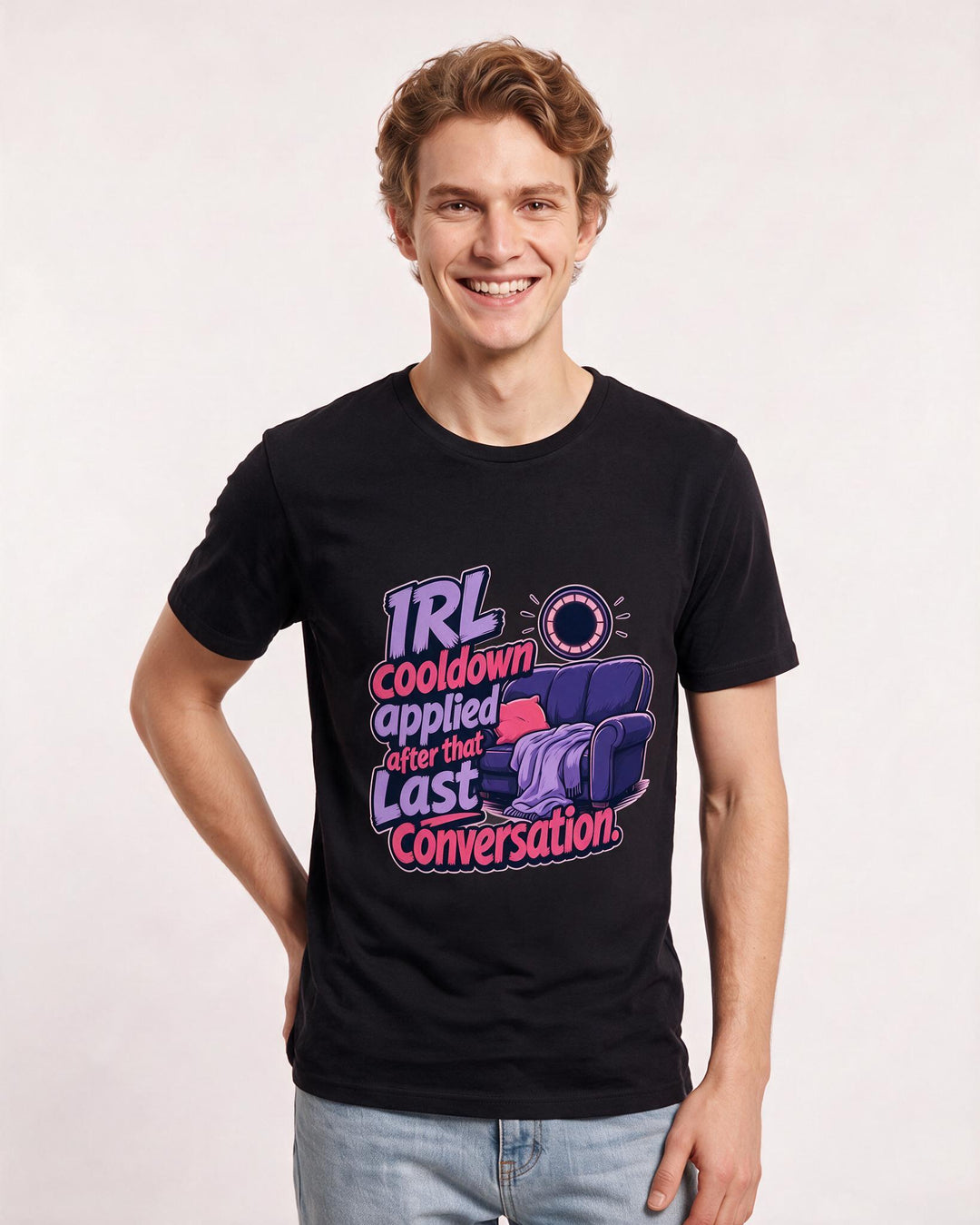 Gaming Black T-Shirt for Men – Game Night Graphic Tee product image 1