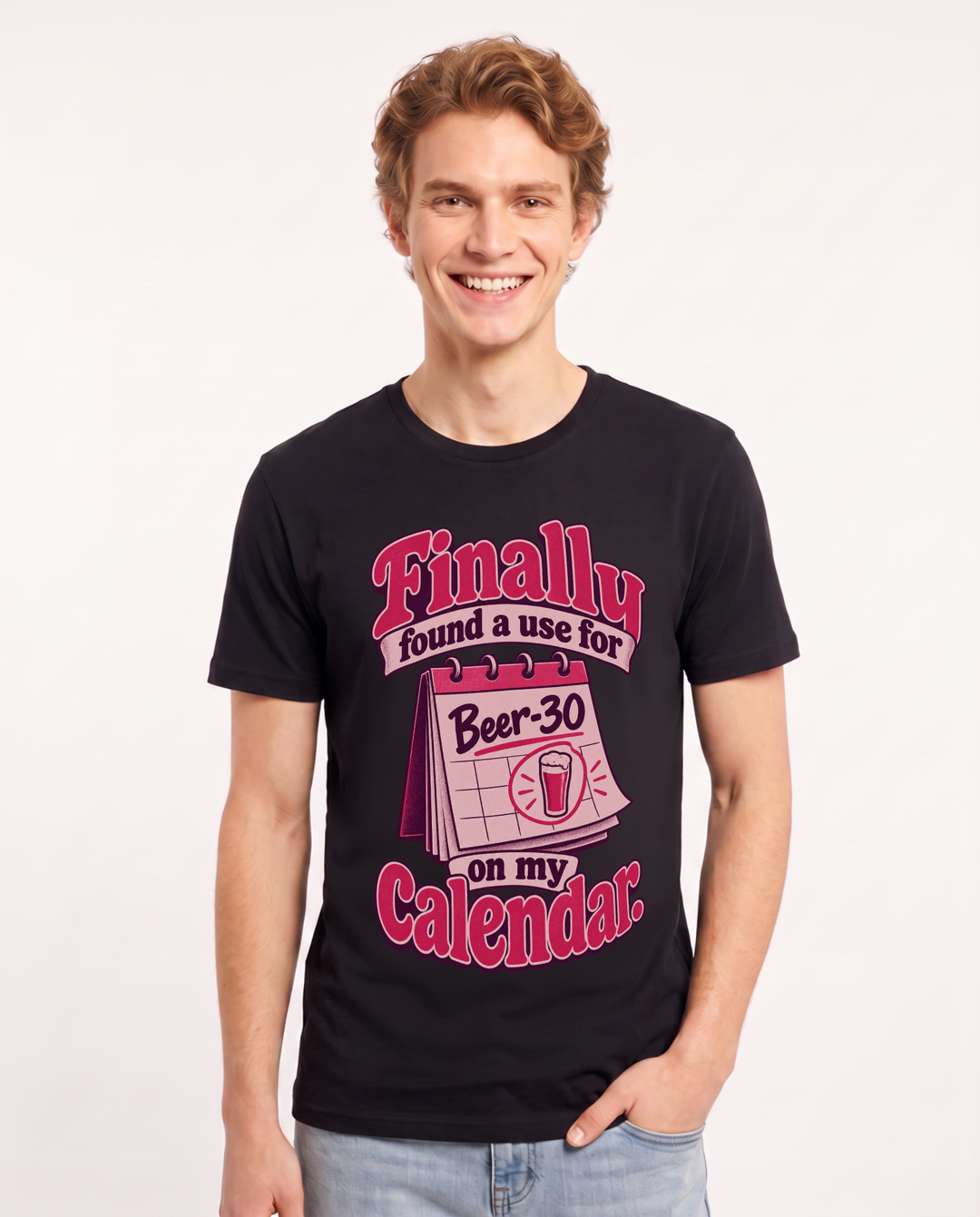 Beer Black T-Shirt for Men – Everyday Expression Graphic Tee product image 3