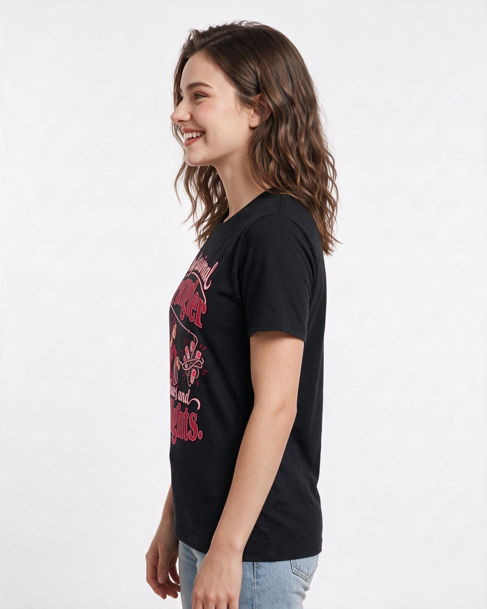 Nurse Black T-Shirt for Women – Nursing Life Graphic Tee product image 2