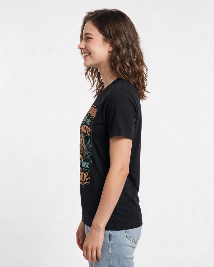 Veteran Black T-Shirt for Women – Everyday Expression Graphic Tee product image 2