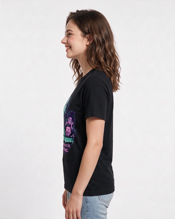 Halloween Black T-Shirt for Women – Halloween Theme Graphic Tee product image 2