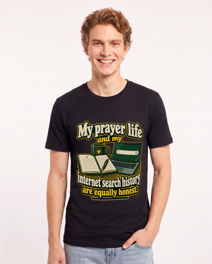 Christian Faith Black T-Shirt for Men – Everyday Expression Graphic Tee product image 3