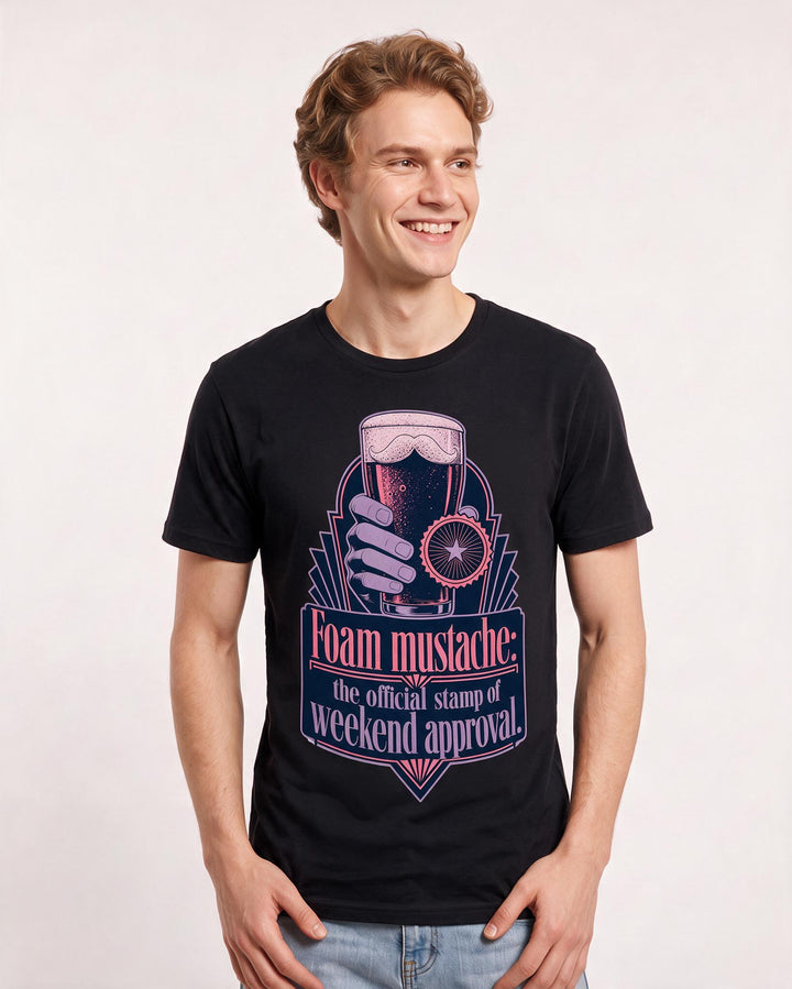 Beer Black T-Shirt for Men – Everyday Expression Graphic Tee product image 1
