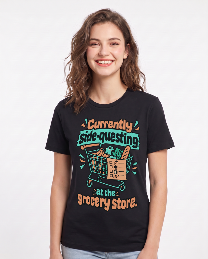 Gaming Black T-Shirt for Women – Game Night Graphic Tee product image 3