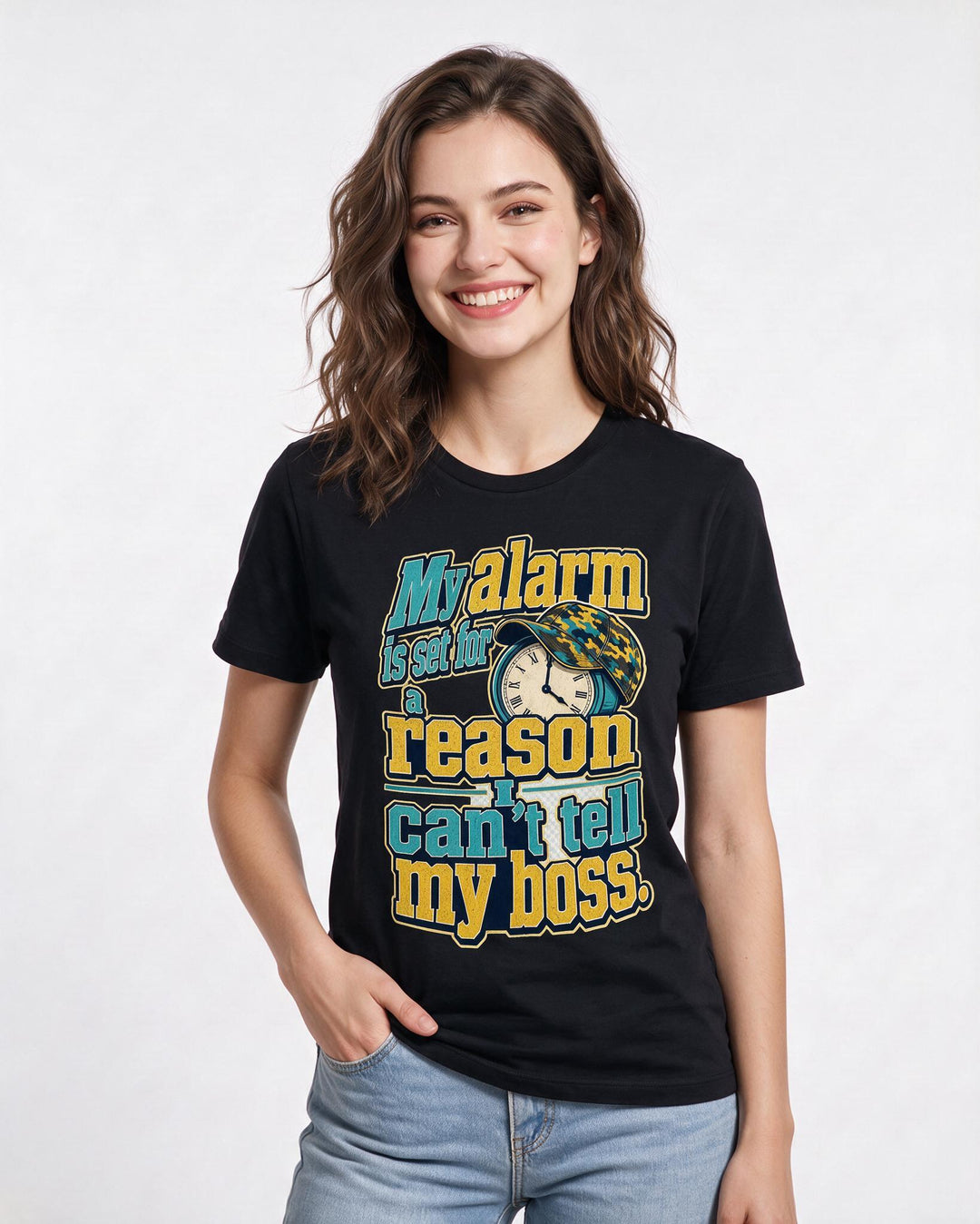 Hunting Black T-Shirt for Women – Everyday Expression Graphic Tee product image 3