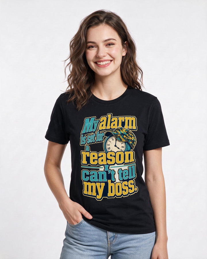Hunting Black T-Shirt for Women – Everyday Expression Graphic Tee product image 3