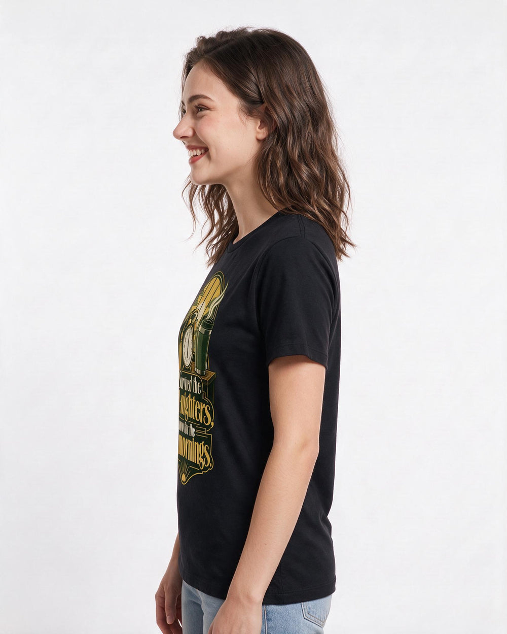 Graduation Black T-Shirt for Women – Everyday Expression Graphic Tee product image 2