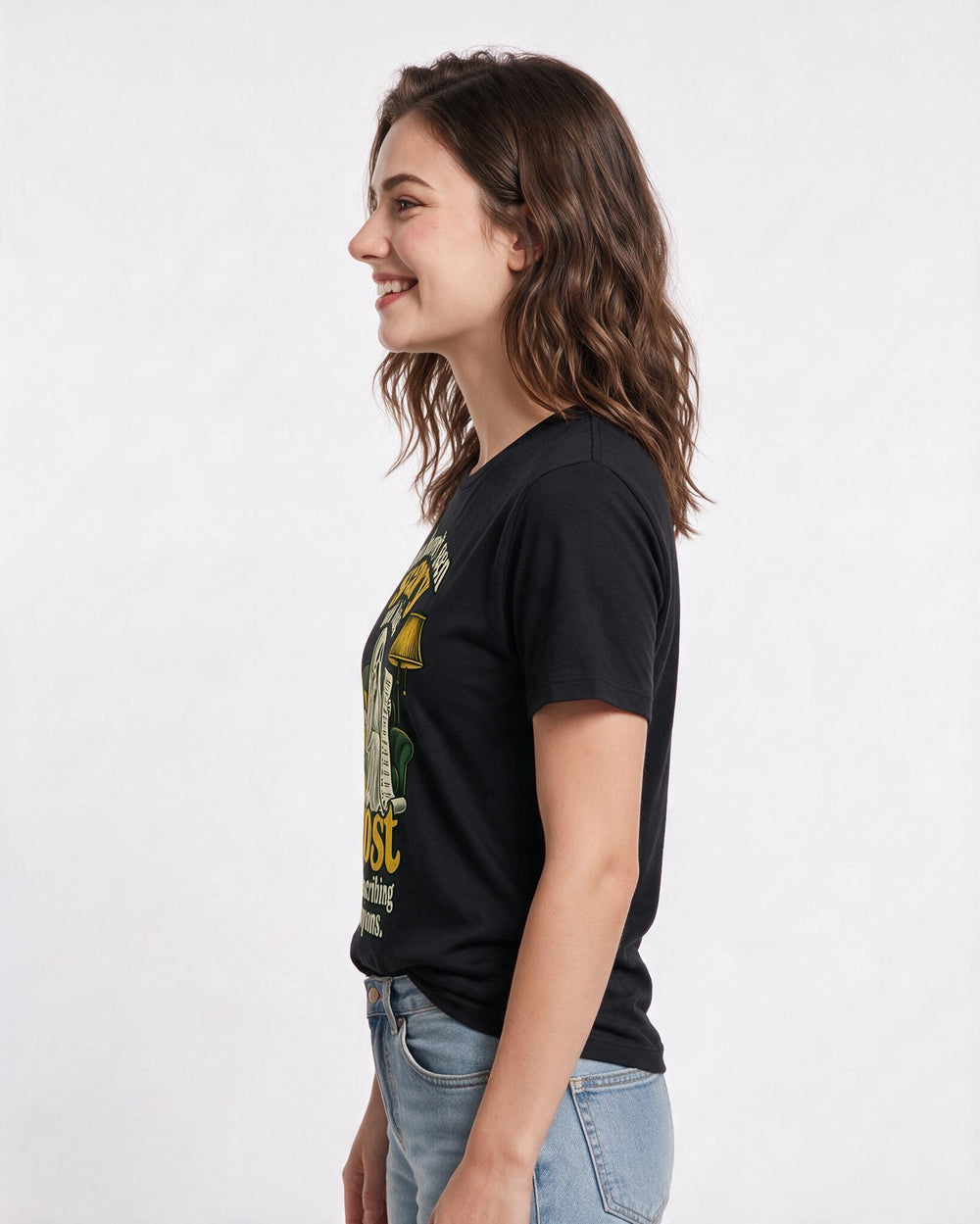 Halloween Black T-Shirt for Women – Halloween Theme Graphic Tee product image 2