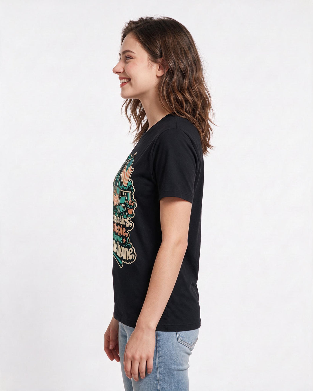 Patriotic Black T-Shirt for Women – Everyday Expression Graphic Tee product image 2