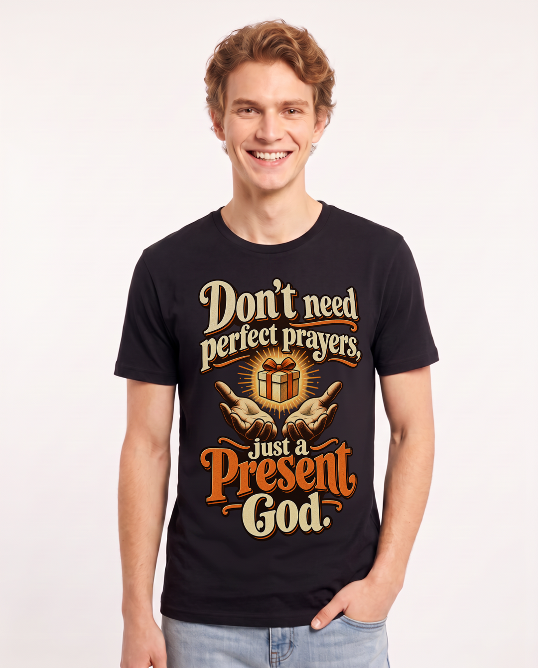 Christian Faith Black T-Shirt for Men – Everyday Expression Graphic Tee product image 3