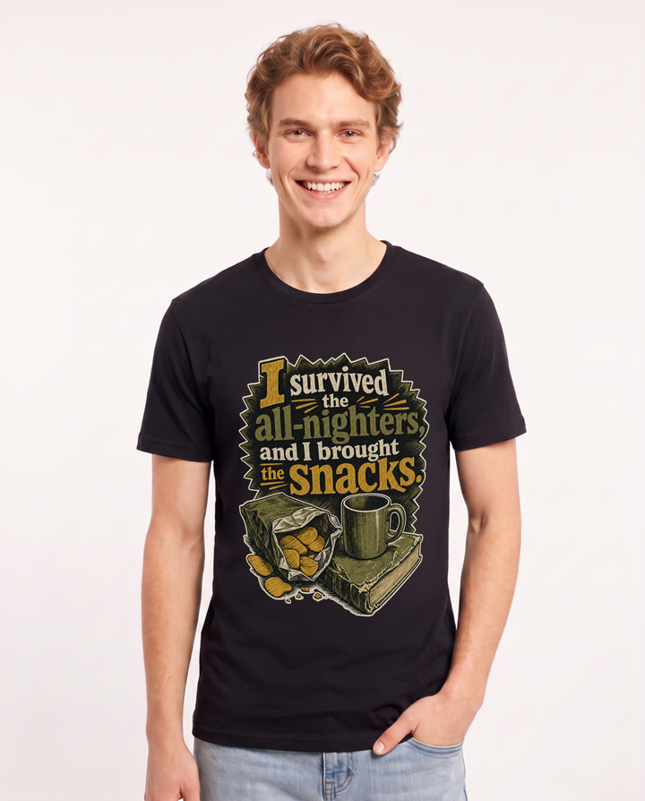 Graduation Black T-Shirt for Men – Everyday Expression Graphic Tee product image 3