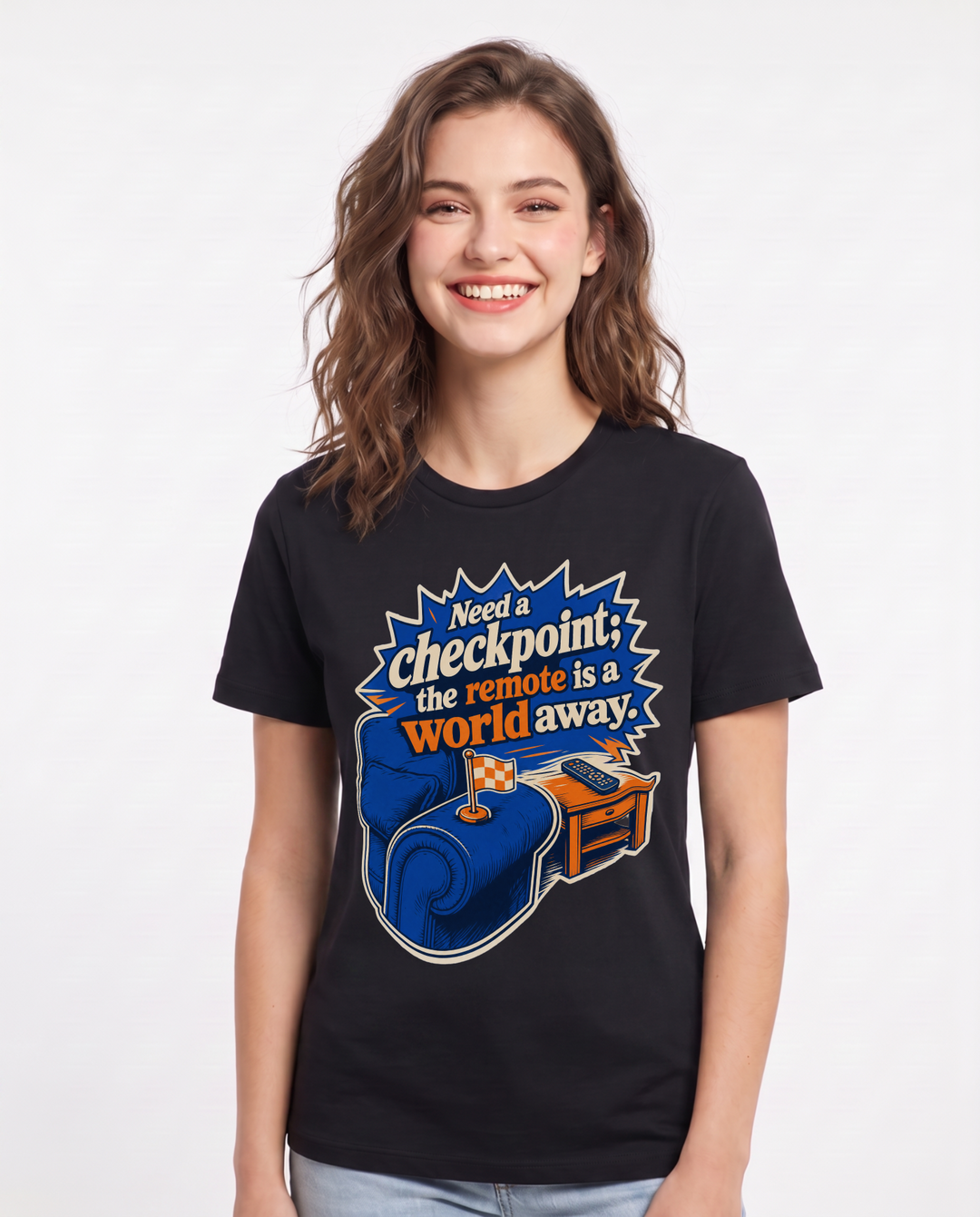 Gaming Black T-Shirt for Women – Game Night Graphic Tee product image 3