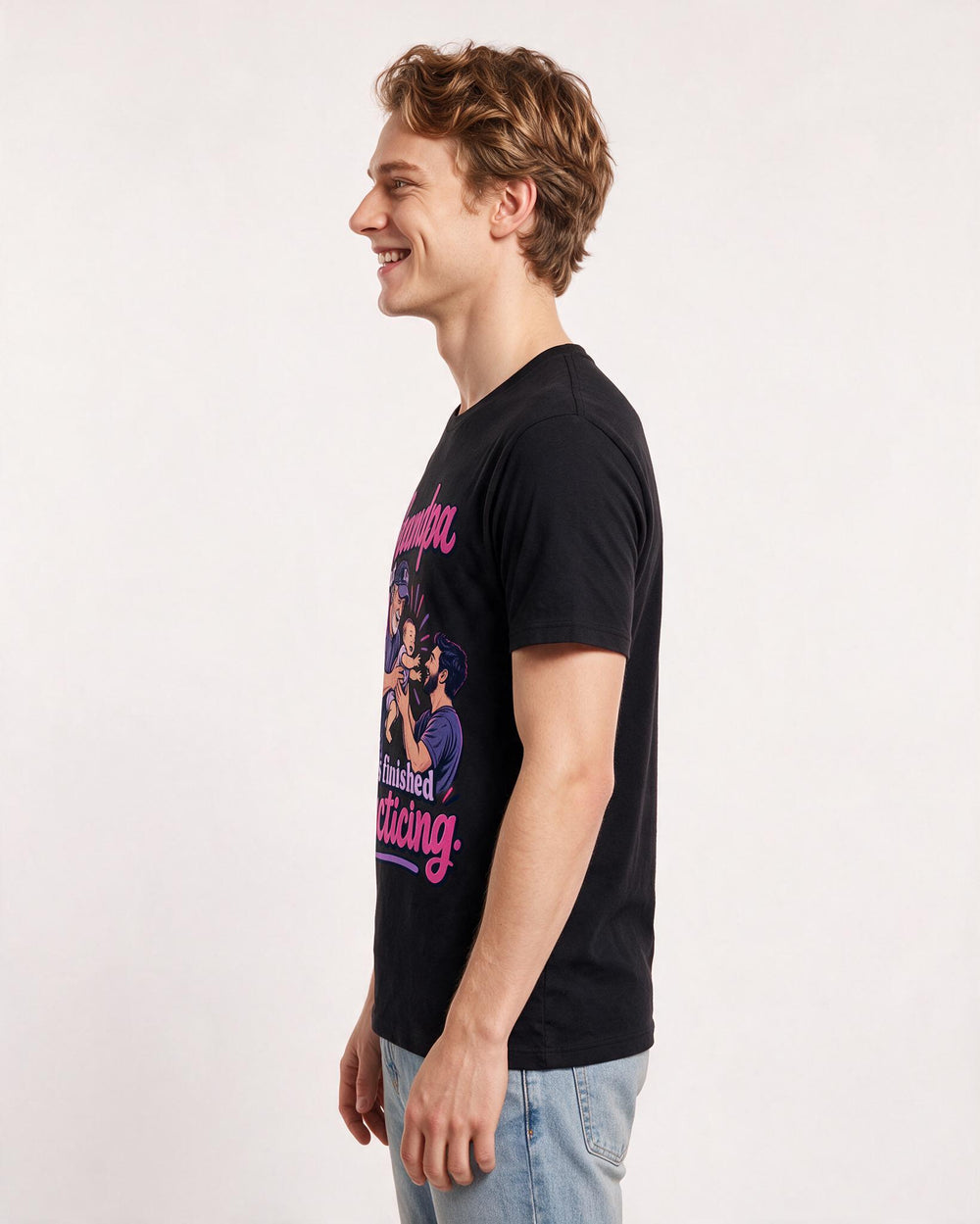 Grandpa Black T-Shirt for Men – Everyday Expression Graphic Tee product image 2